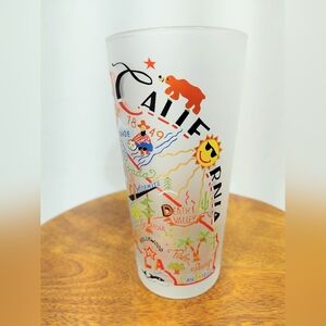 Catstudio California Glass 16oz Tumbler NWOT